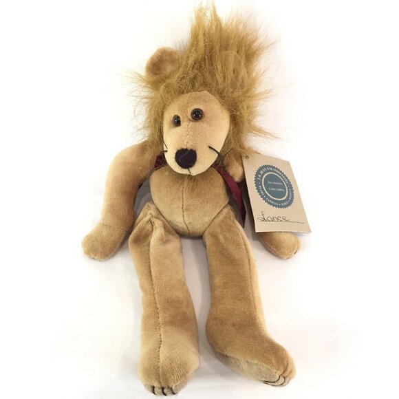 NWT Boyds Bears Lance Plush Lion Stuffed Animal Retired Squishy Full Of  Beads - Picture 1 of 9